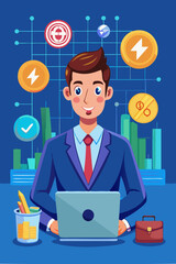 Investment Analyst Making Buy or Sell Decisions in Stock Market and Cryptocurrency Trading