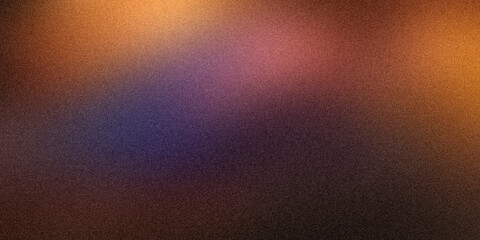 Matte orange purple background with bokeh highlights, blurred abstract background with grainy noise, rough texture
