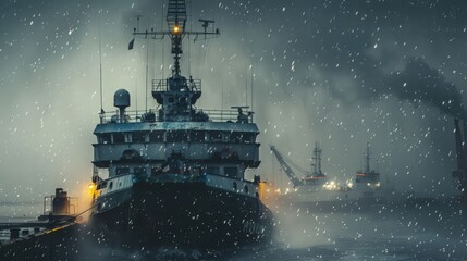 challenges posed by inclement weather in shipyard operations.