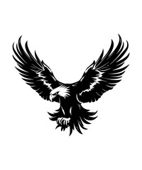 Fototapeta premium Best black and bold Eagle Silhouettes Images