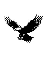 Obraz premium Best black and bold Eagle Silhouettes Images