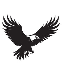 Obraz premium Best black and bold Eagle Silhouettes Images