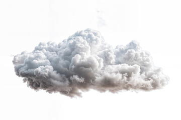 illustration of one fluffy white cloud