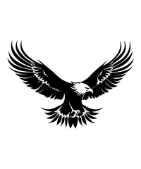 Fototapeta premium Best black and bold Eagle Silhouettes Images