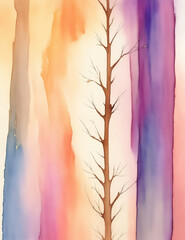 Fototapeta premium background with tree - abstract brown trees background - Generative AI