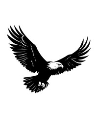 Fototapeta premium Best black and bold Eagle Silhouettes Images