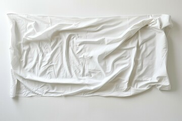 Obraz premium Flag On White. United States National Flag on Empty White Background