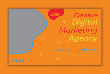 Creative Digital marketing agency social media post template