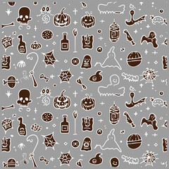 Halloween Seamless Pattern Design: Spooky and Festive Graphics for Seasonal Projects and Decorations