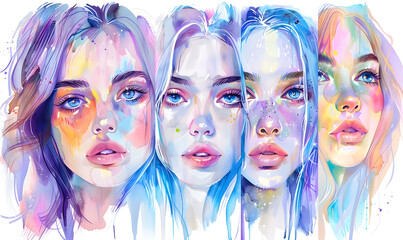Obraz premium technology-themed beauty graphic concept