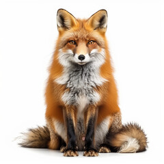 Fototapeta premium a fox on a white background