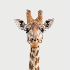 giraffe isolated on white background