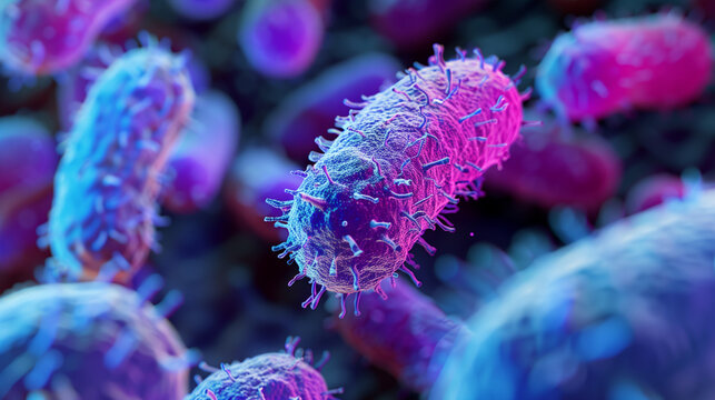 close up of a bacteria