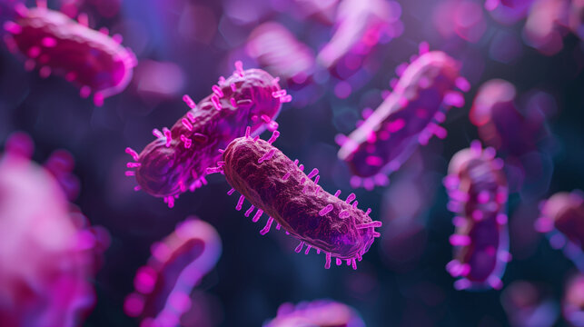 view of probiotics or bacteria