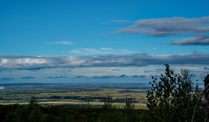 Panoramic view over the Harz region, Germany
