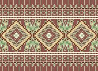 Beautiful floral seamless pattern. Tribal background. Aztec style, vector, illustration. design for texture,fabric,clothing,wrapping,print,decoration,carpet.geometric