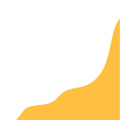 Yellow template divider shape