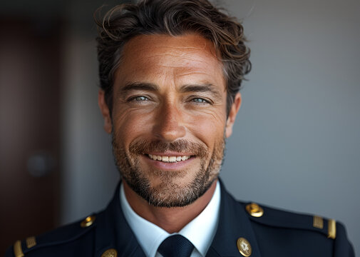 Kiel, Germany, March 31, 2022. Portrait of the commander, Captain Andreas-Peter Graf von Kielmansegg, of the German Navy's Gorch Fock