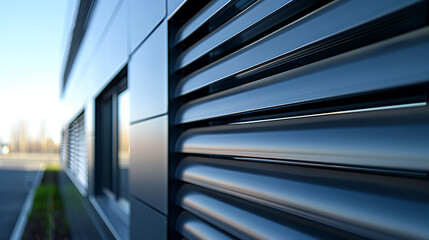 Naklejka premium grey roller shutter