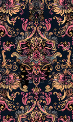 2D illustrator doodle tile patterns with cute graphic designs