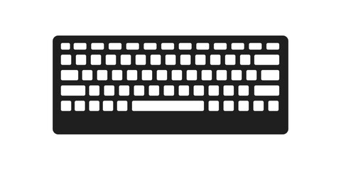 Simple flat keyboard icon on white background.