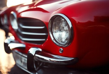 car sports adlight view red close white vehicle light auto transportation headlamp sport automobile design