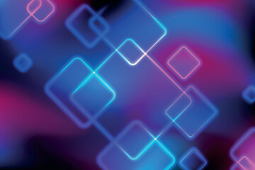 Background with geometric shapes and lights