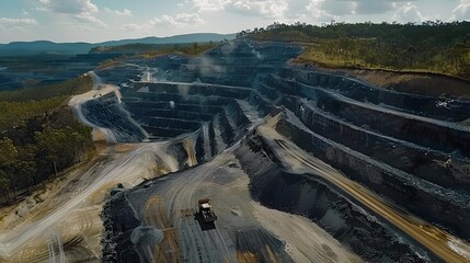 Obraz premium Techniques and Engineering Processes for Optimizing Coal Seam Gas Extraction and Resource