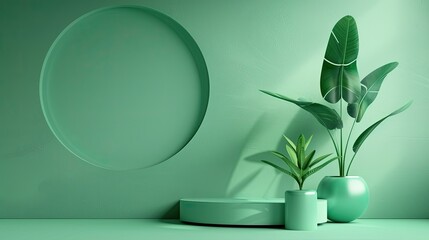 Generate PowerPoint, with a simple and atmospheric background and a green color scheme minimalist, 