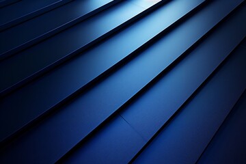 Obraz premium Geometric Abstract Art in Dark Blue Gradient