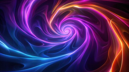 Obraz premium Radiant Spiral of Light