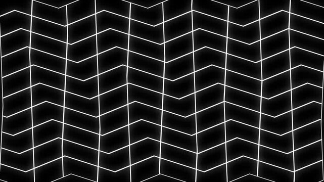 Simple rigidly wavy grid animation