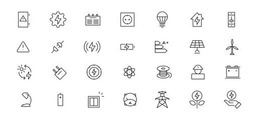 Editable stroke. For Mobile and Web. The set contains icons: Finance, Saving Money, Bank, Banking, Capital, Financial Control, Money Management, Investment