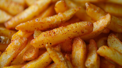 Hot and crunchy French fries