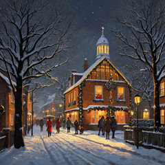 Christmas market in the city