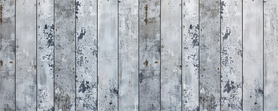 Close up of weathered gray concrete wall panels