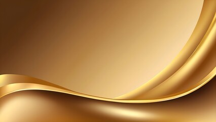 Gold background with flowing wavy lines and shiny texture