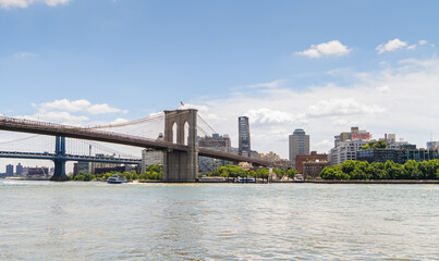 Brooklyn bridge panoramic view