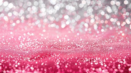 Glitter background with a rose pink and silver mix