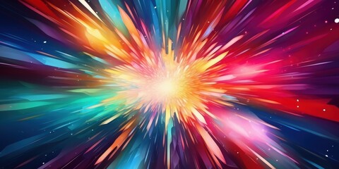 Fototapeta premium Abstract Colorful Explosion