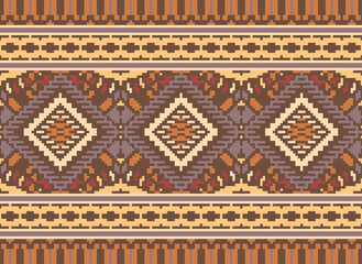 Geometric seamless pattern ornament illustration background print design. Backdrop seamless Native Embroidery Design for carpet, wallpaper.