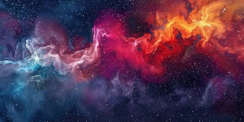 Cosmic Nebula: A Celestial Symphony of Colors