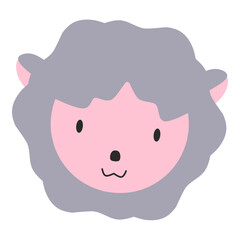 Cute Animals and Fauna Flat Icon Illustration 