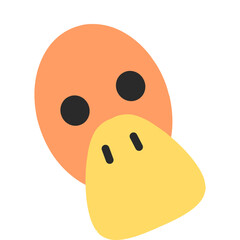 Fototapeta premium Cute Animals and Fauna Flat Icon Illustration 