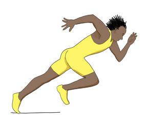 Course à pied homme sprint