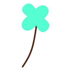 Cute Flowers and Floral Flat Icon Illustration 