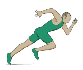 Course à pied homme sprint