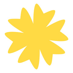 Obraz premium Cute Flowers and Floral Flat Icon Illustration 