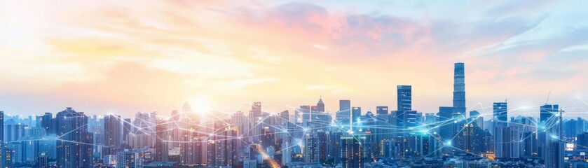 Fototapeta premium Smart waste management systems in cities, Advances, environmental technology