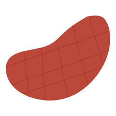 Fototapeta premium Cute Food and Drink Flat Icon Illustration 